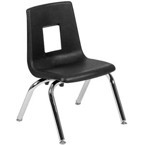 Emma+Oliver Emma and Oliver Black Student Stack School Chair - 12-inch, Grey