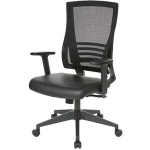 Office Star Products Vertical Mesh Back Chair, Black