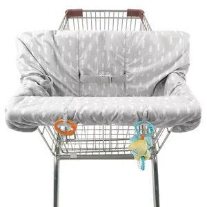 The Peanutshell Shopping Cart & High Chair Cover, Grey, Large