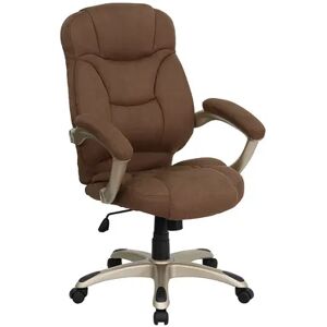 Flash Furniture Jessie High Back Executive Swivel Office Chair, Brown