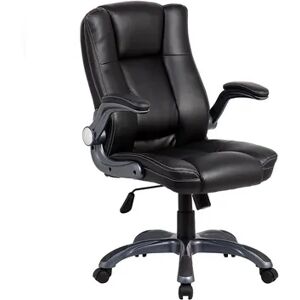 Techni Mobili Medium Back Manager Desk Chair, Black