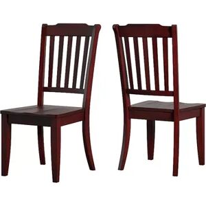 HomeVance Wood Dining Chair 2-piece Set, Purple