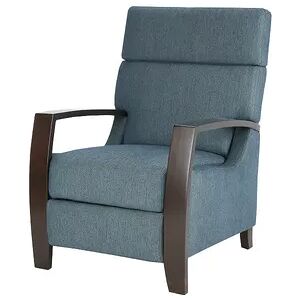 Madison Park Arthur Push Back Recliner Chair, Blue