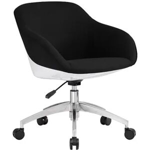 Techni Mobili Upholstered Task Desk Chair, Black