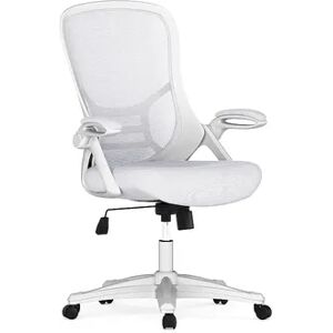 Flash Furniture High Back Mesh Ergonomic Swivel Office Chair, White