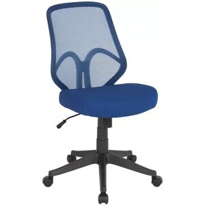 Emma+Oliver Emma and Oliver High Back Dark Gray Mesh Office Chair, Brt Blue