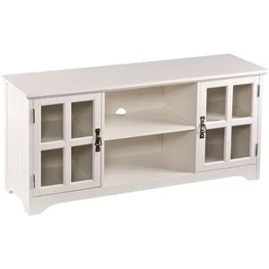 Southern Enterprises Briston TV Console Table, White, Furniture