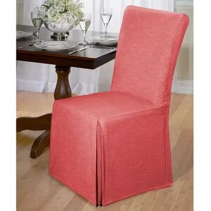 Madison Chambray Dining Room Chair Slipcover, Red