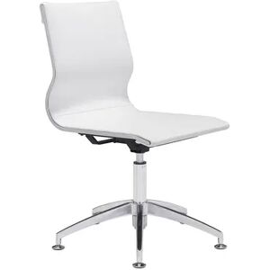 Zuo Modern Faux-Leather Desk Chair, White