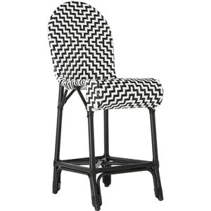 Safavieh Shea Indoor / Outdoor Wicker Counter Stool, Black