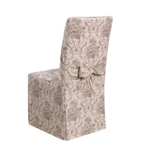 Kathy Ireland Chateau Dining Room Chair Slipcover, Grey