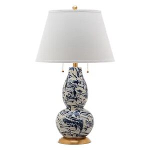 Safavieh Color Swirls Glass Table Lamp, Blue