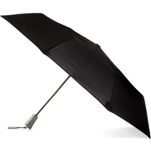 totes Total Protection Auto Open and Auto Close Compact Umbrella, Black