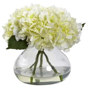 nearly natural Blooming Hydrangea Floral Arrangement, White
