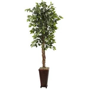 nearly natural 6 1/2-ft. Ficus Tree, Green