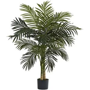 nearly natural 4-ft. Golden Cane Palm Tree, Green