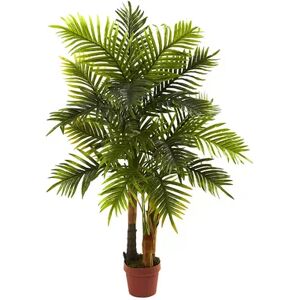 nearly natural 4-ft. Areca Palm Tree, Brown