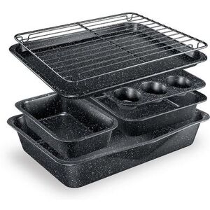 Granite Stone Diamond Granitestone Diamond StackMaster 6 pc. Stackable Nonstick Bakeware Set, Black