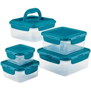 Rachael Ray 10-pc. Leak-Proof Nestable Square Food Storage Container Set, Multicolor, 10PC