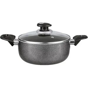 Brentwood BP-502 2 Quart Aluminum Granite Textured Non-Stick Dutch Oven, Black