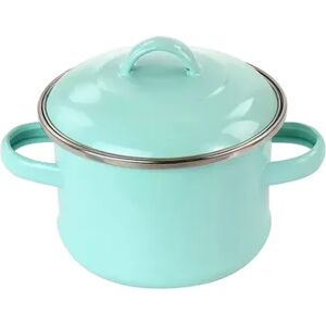 Martha Stewart Enamel on Steel Mini Dutch Oven, Brt Blue