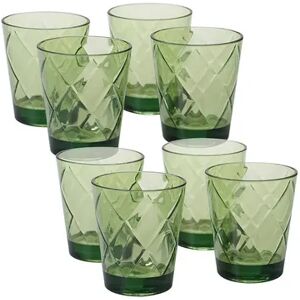 Certified International 8 pc. Double Old-Fashioned Glass Set, Green