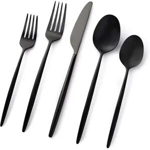 Cambridge Gaze 20 pc. Flatware Set, Black