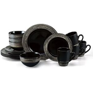 Pfaltzgraff Bryson Black 16 pc. Dinnerware Set