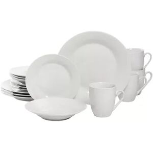 10 Strawberry Street Simply White 16 pc. Round Dinnerware Set