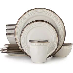 Food Network Biscotti 16 pc. Dinnerware Set, White