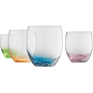 Food Network Fizz Double Old-Fashioned Glasses, Multicolor