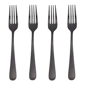 Food Network 4-pc. Flat Iron Salad Fork Set, Black