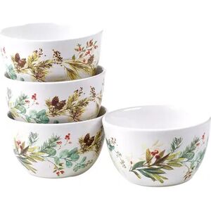 Certified International Christmas Story 4-pc. Ice Cream Bowl Set, Multicolor