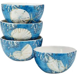 Certified International Playa Shells 4-pc. Ice Cream Bowl Set, Multicolor