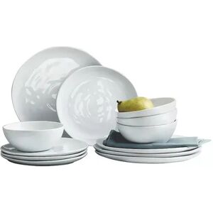 Fitz & Floyd Organic 12-pc. Dinnerware Set, White