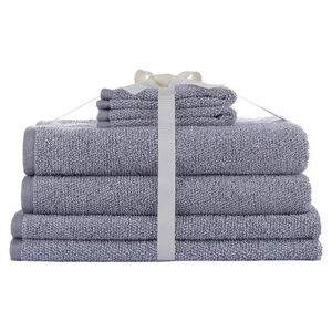 Sonoma Goods For Life 6-piece Ultimate Heathered Bath Towel Set, Med Grey, 6 Pc Set