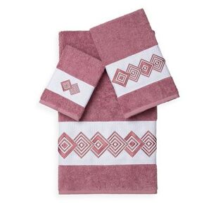 Linum Home Textiles Noah 3-piece Embellished Bath Towel Set, Multicolor