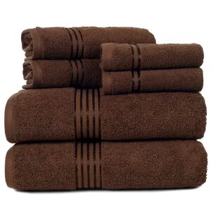 Portsmouth Home Hotel 6-piece Bath Towel Set, Brown, 6 Pc Set