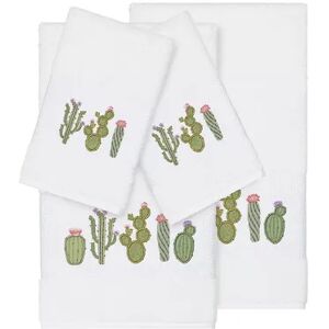 Linum Home Textiles Turkish Cotton Mila 4-piece Embellished Towel Set, Multicolor