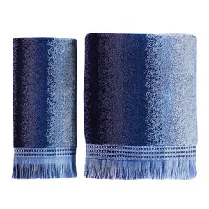 Saturday Knight, Ltd. Eckhart Stripe Bath Towel, Blue