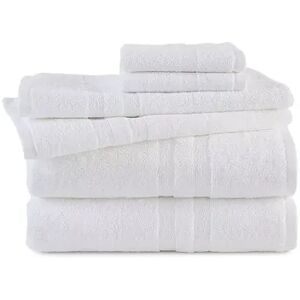 Martex 6-piece Purity Antimicrobial Towel Set, White, 6 Pc Set