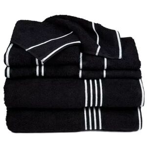 Portsmouth Home Rio 8-piece Bath Towel Set, Black, 8PC SET