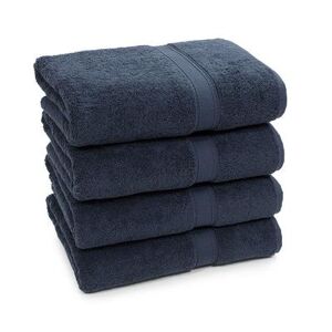 Linum Home Textiles 4-pack Turkish Cotton Sinemis Terry Bath Towel Set, Blue, 4 PK