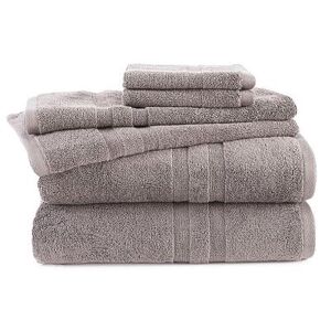 Martex 6-piece Purity Antimicrobial Towel Set, Lt Brown, 6 Pc Set