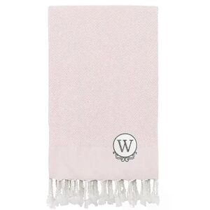 Linum Home Textiles Turkish Cotton Personalized Fun In Paradise Pestemal Beach Towel, Pink