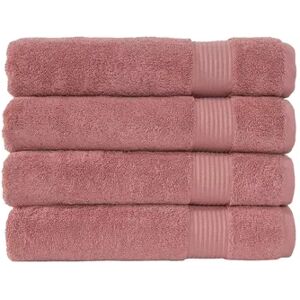 Classic Turkish Towels Genuine Cotton Soft Absorbent Amadeus Bath Towels 30x54 4 Piece Set, Beige Over