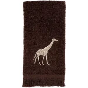 Avanti Animal Parade Fingertip Towel, Brown, FINGER TIP