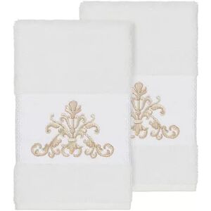 Linum Home Textiles Scarlet Embellished Hand Towel Set, Multicolor, 4PC SET