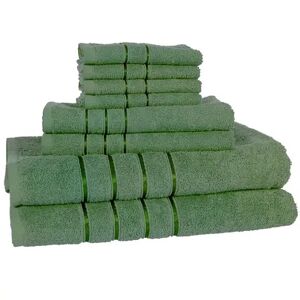 Portsmouth Home 8-piece Plush Bath Towel Set, Green, 8PC SET