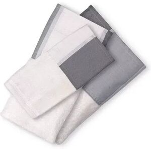 Popular Bath Modern Line 3-piece Bath Towel Set, Grey